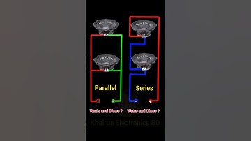 speaker series and parallel connection calculations Watts and Ohm? #khairunelectronicsbd #shortsfeed