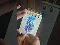 How to draw a feather🪶#art #floraart #feather #featherpainting #artactivity #draw #drawing #crayon
