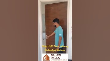 Balaji WPC Doors enhancing the beauty of this house...#home #doors #wpcdoors #wpcboard