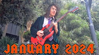 Street Performer Plays AC/DC - Dirty Deeds Done Dirt Cheap (January 2024 - PART 2)