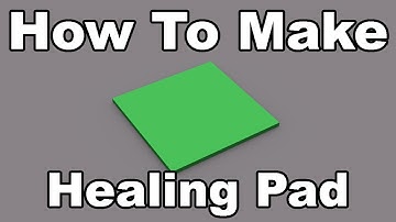 How To Make A Healing Pad | Roblox Scripting
