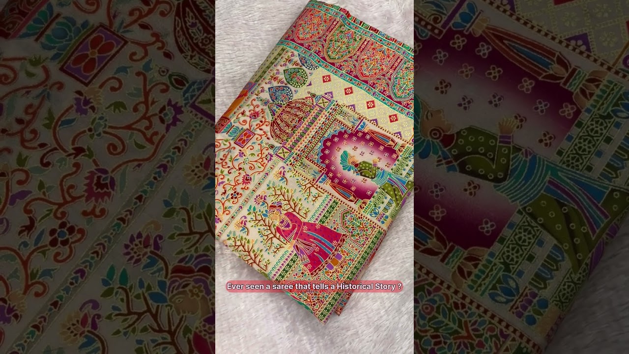 Rajwadi Pashmina Silk Saree..