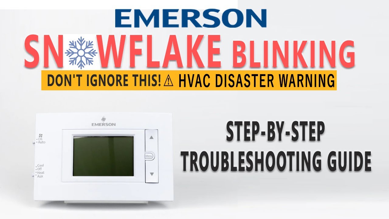 Snowflake Blinking on Thermostat