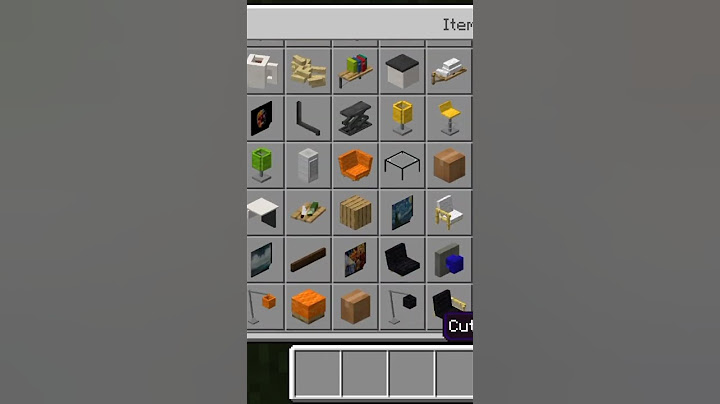 Furniture in minecraft