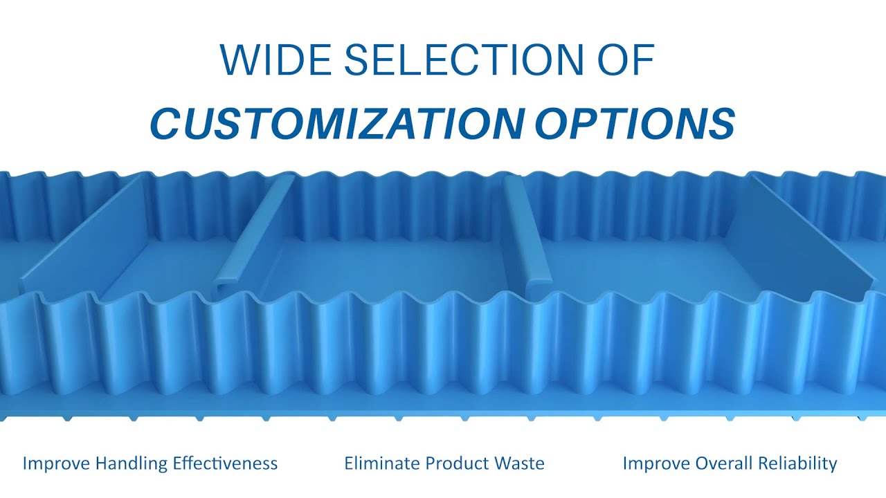 Improve your food safety and hygien with KCB homogeneous conveyor belts