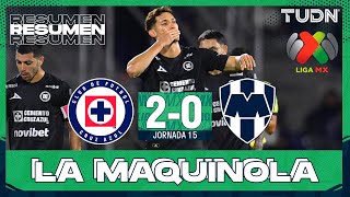 RESUMEN Y GOLES - Cruz Azul vs Monterrey | Liga MX - Jornada 15 Apertura 2025 | TUDN