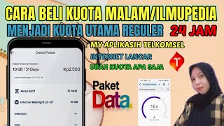 Cara merubah kuota malam menjadi kuota utama || kuota reguler
