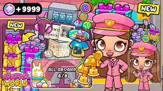 Como CONSEGUIR TODAS LAS MONEDAS Y SECRETOS de ALL ABOARD 🤩 Nueva Actualizacion Avatar World screenshot 5