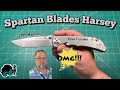 Unboxing a special knife the spartan blades in magnacut  plain ti harsey knife