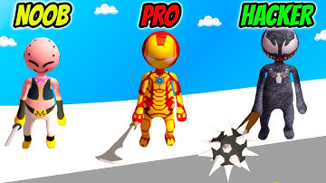 Stickman Smashers Clash 3D - NOOB vs PRO vs HACKER