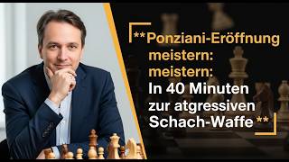 Ponziani-Eröffnung meistern: In 40 Minuten zur aggressiven Schach-Waffe