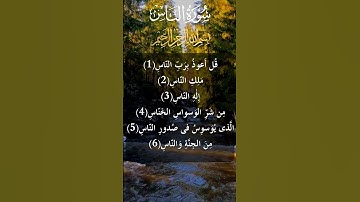 سورة الناس   سورة 114   عدد آياتها 6