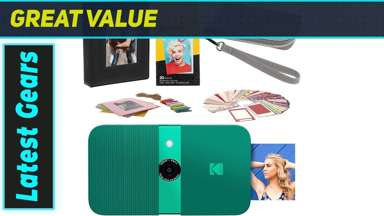 Комплект фотоаппарата KODAK Smile Instant Print: ваше идеальное портативное фотоудовольствие!