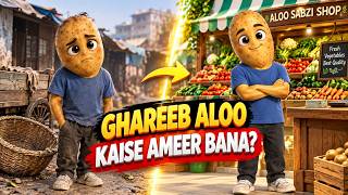 🥔 Ghareeb Aloo Kaise Ameer Bana 😭 | Emotional Hindi Story | Vegetable Story