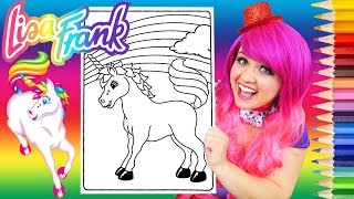 Coloring Lisa Frank Unicorn Rainbow Coloring Book Page Prismacolor Colored Pencil | KiMMi THE CLOWN