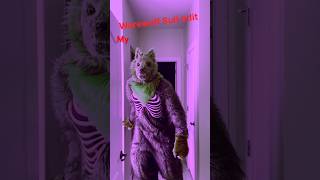 Werewolf edit #werewolf #edit #fursuit #wolfmask #youtubeshorts #furry