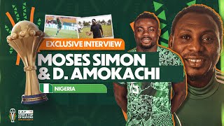🇳🇬 Daniel Amokachi meets Moses Simon in a very interesting talk about #TotalEnergiesAFCON2023.