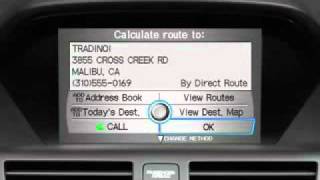 The 2009 MDX Navigation System