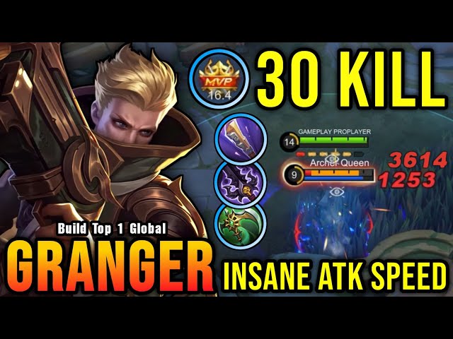 30 Kills!! Granger Insane Attack Speed Build - Build Top 1 Global Granger ~ MLBB class=