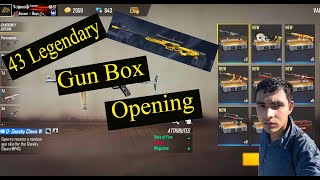 Legendary Gun Crates Opening 43 Box | free fire Mondip Sonowal