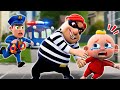 Police song  wheels on the bus  funny songs and more nursery rhymes  kids songs