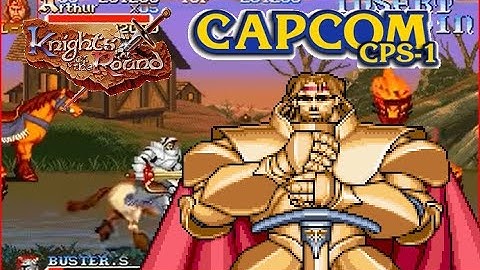 Knights of the Round arcade King Arthur Lev7 Hardest lifeX9 no miss playthrough!