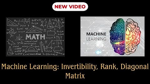 Machine Learning- Invertibility, Rank, Diagonal Matrix