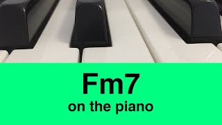 How To Play F Minor 7 (Fm7) Chord On Piano (Beginner Tutorial) | Music Simply Understood