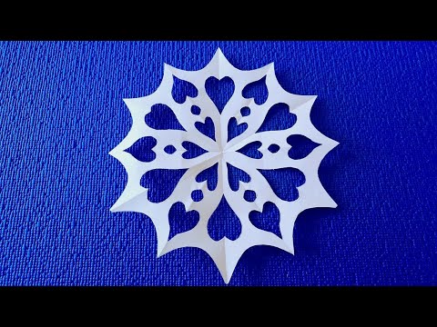 Как сделать снежинку. Наука и техника.