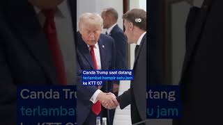Trump Datang Terlambat ke KTT G7, Lalu Bercanda "Saya Bosnya"