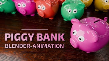 Piggy Bank – Blender-Animation