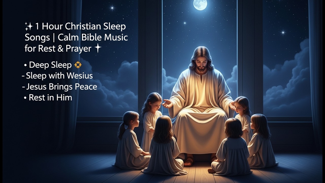 Bible Lullaby 1 Hours | 🕊️ Christian Music for Peaceful Night Sleep