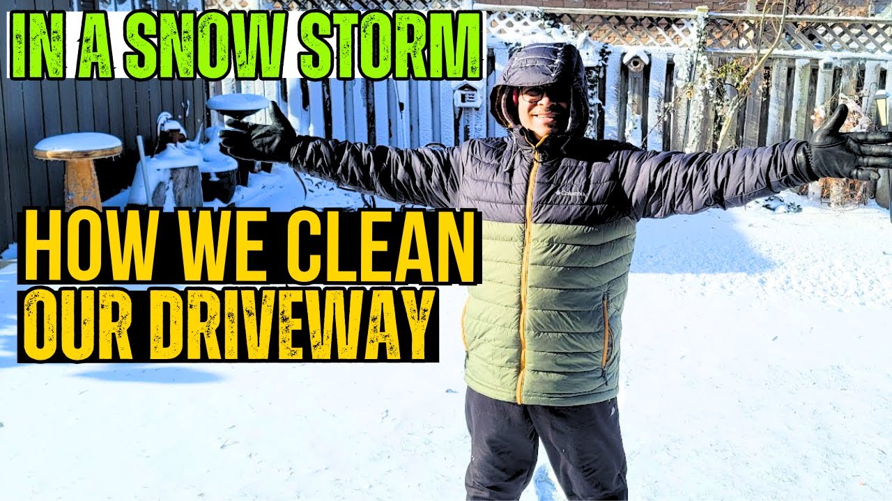 Cleaning Our Driveway After The Snow Storm | Canadian Winter - YouTube