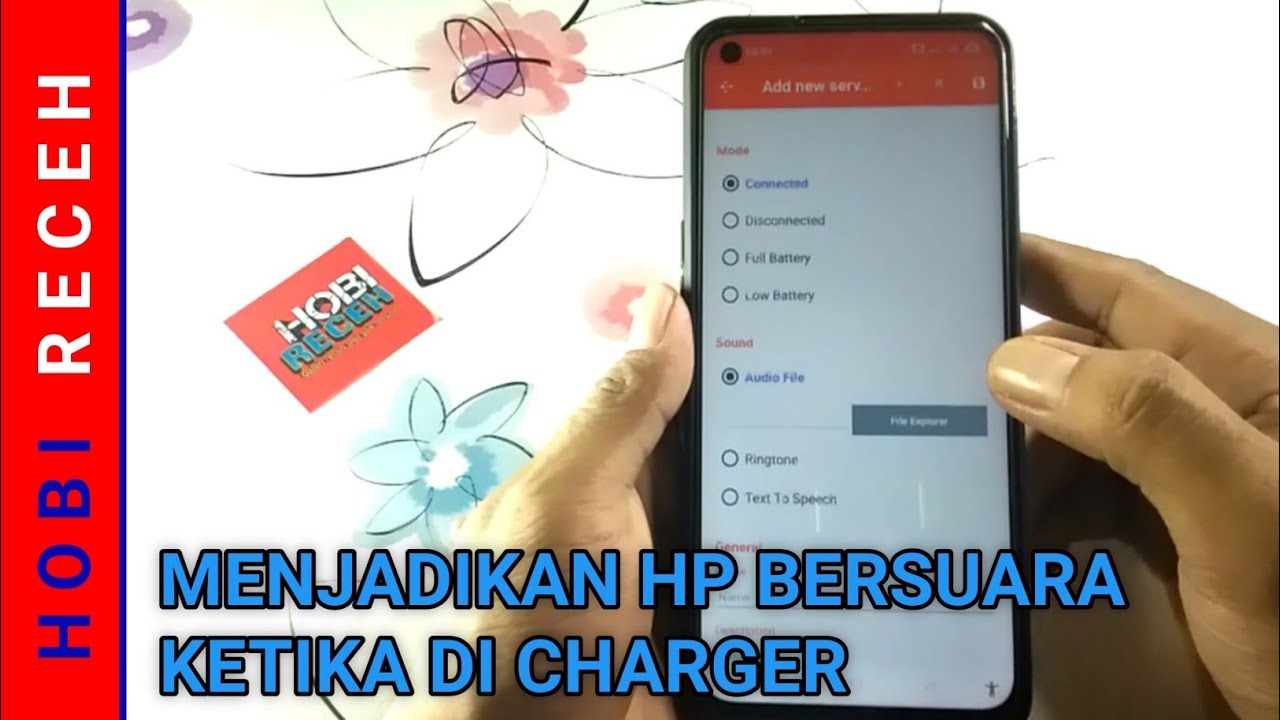 Tutorial Membuat Suara Notifikasi Batrai Ketika di Cas-battery sound notification
