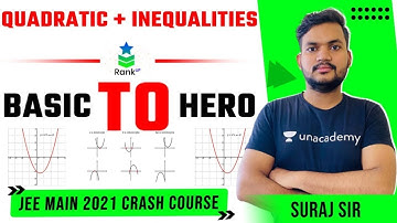 JEE 2021 Crash Course | Quadratic Equation Part-2| Basic to Hero | Suraj Maurya