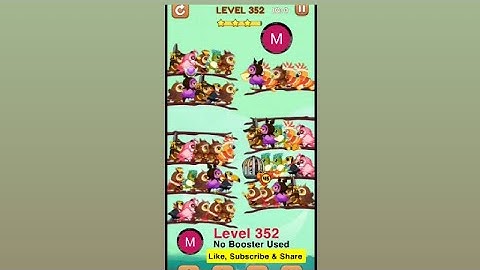 #bird #sort 2 #color #puzzle #level 352 #birdsort #colour #gaming #viral #trending #shorts #solution