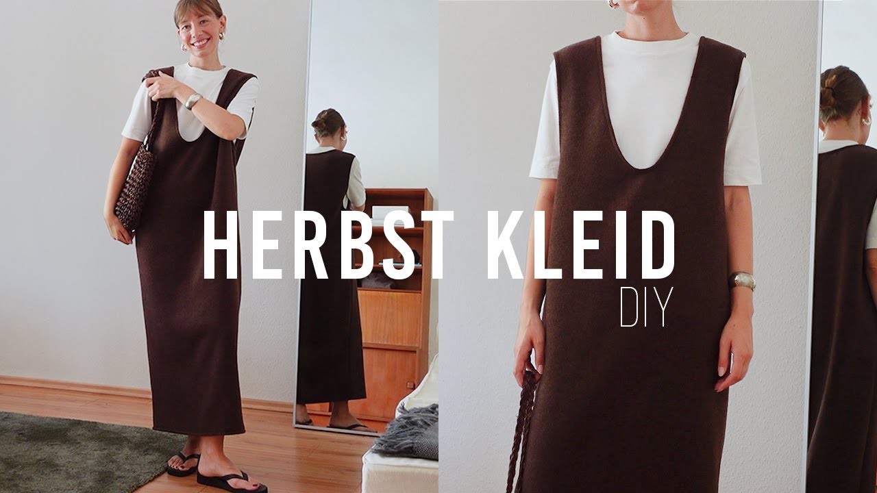DIY | easy Herbstkleid zum Layern über Hemden, Pullover & Co | ohne Schnittmuster & für Anfänger