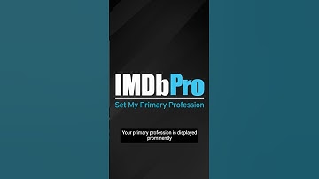 #IMDbPro Tutorials | How to Set Your Primary Profession #Shorts #IMDb