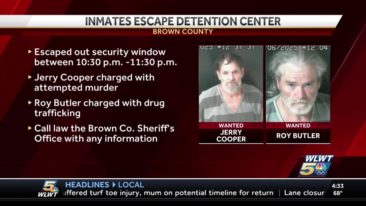 Brown County Sheriff's Office searching for escaped inmates - YouTube