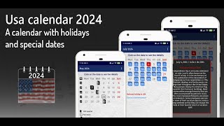 Usa calendar 2024