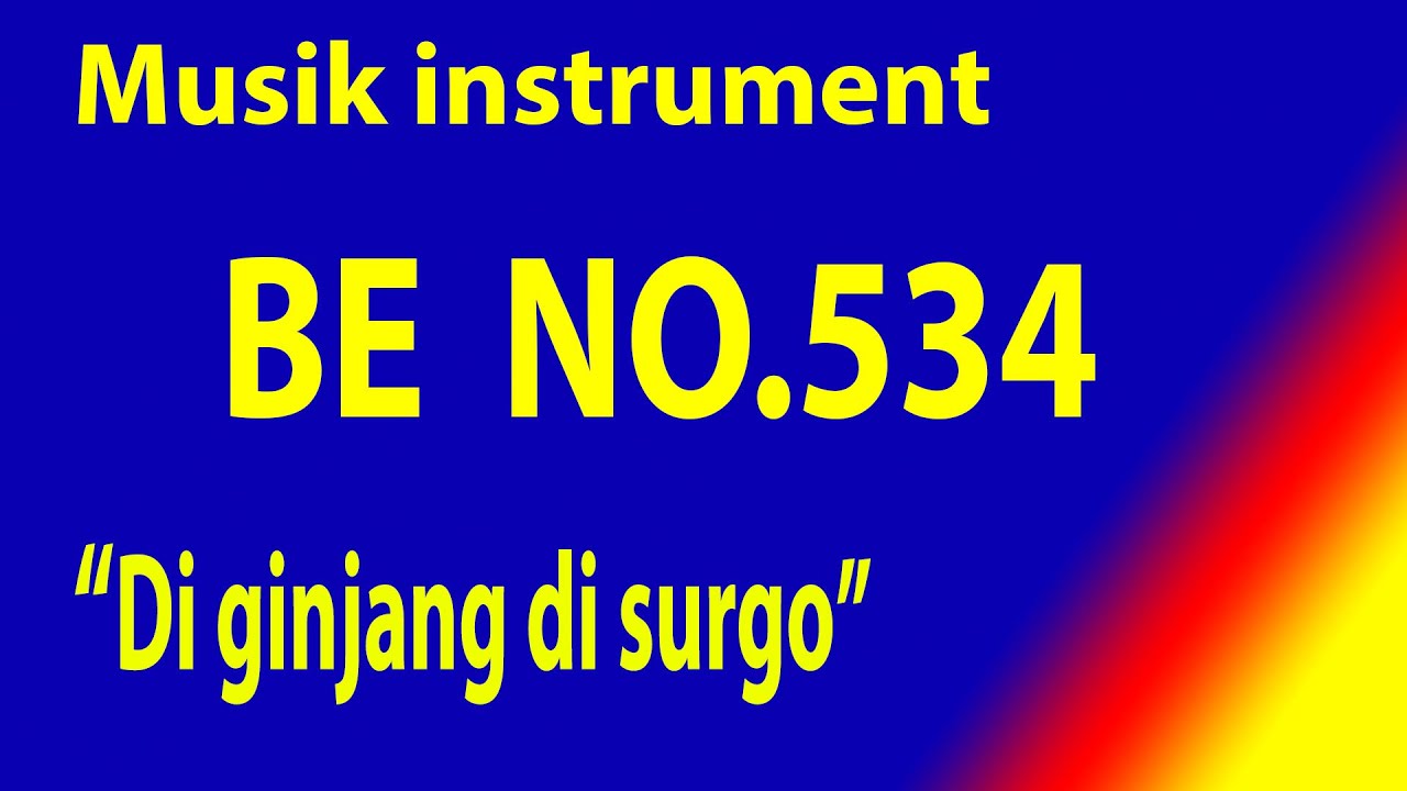 BUKUI ENDE (BE) NO 534 Di ginjang di surgo (Semua Ayat)
