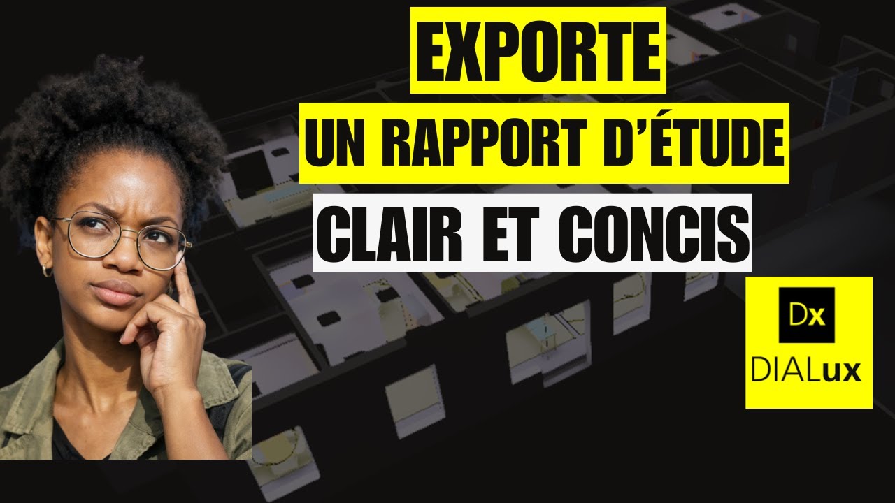 DIALUX EVO: Exporter un rapport clair et léger (sans infos inutiles)