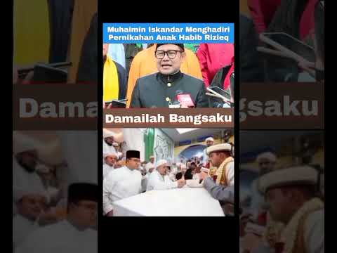 Cawapres Muhaimin II Menghadiri Upacara Pernikahan Anak Habib Rizieq