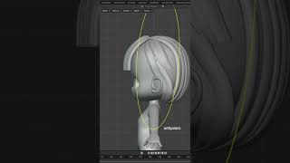 3d Chibi Character Modeling #blender #3dblender #3dchibi #3dcartoon