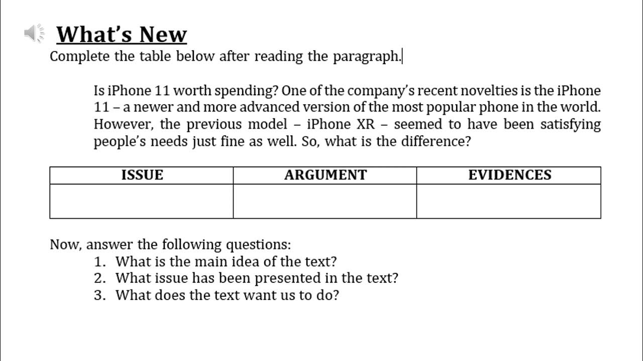 Reading and Writing SkillsPersuasive Pattern of Development in Writing