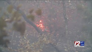 Unattended campfire sparks Burrillville brush fire