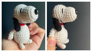 Snoopy crochet لأول مرة سنوبي كروشيه