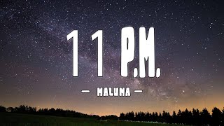 Maluma - 11 P.M. (Letra/Lyrics)