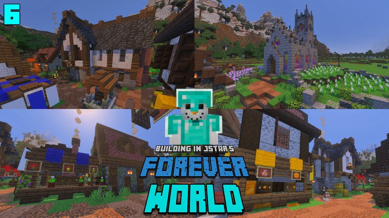I Built a FARMING VILLAGE in my Minecraft Forever World! - YouTube