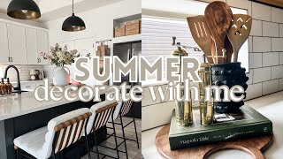 *NEW* SUMMER DECORATE WITH ME 2024 | MODERN & MINIMAL KITCHEN DECOR IDEAS